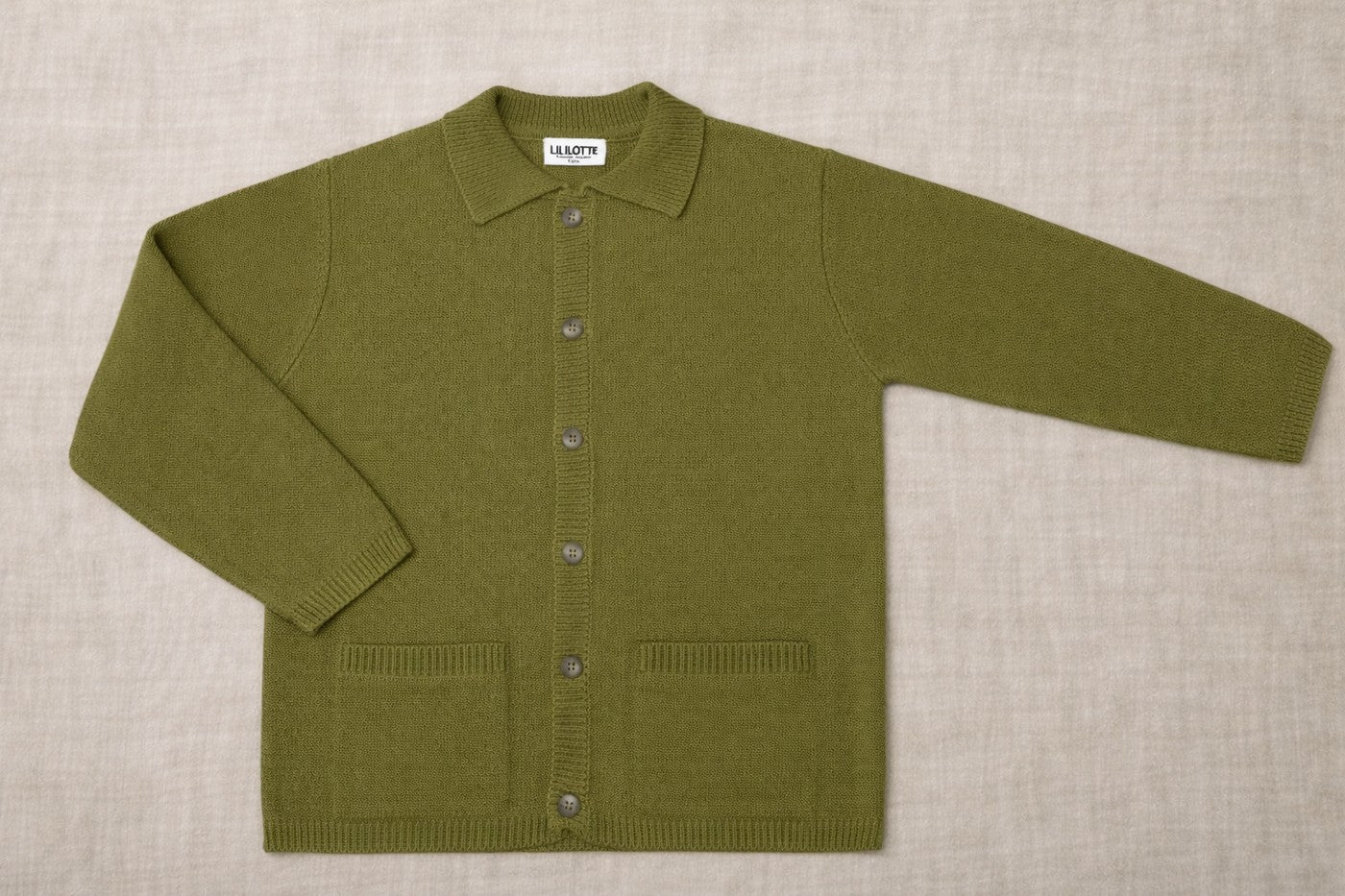 Cardigan Valentin Olive - Enfant Garçon
