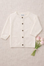 Cardigan Victoria Tricot Écru - Bébé