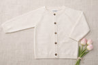 Cardigan Victoria Tricot Écru - Bébé
