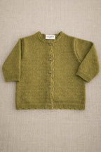Victoire Tricot Olive Cardigan - Baby Girl
