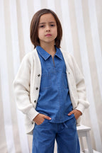Cardigan Victor Écru - Garçon