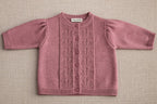 Vincianne Knitted Cardigan Old Pink - Baby Girl