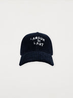 Gorra L'Amour De L'Art Terciopelo Azul Medianoche