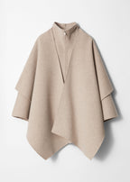 Jacket Es Rio Cape Jkt - Beige - Women