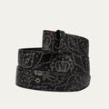 Black Nappa Leather Bandana Belt