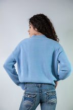 Celine Jumper Powder Blue - Bhoomi