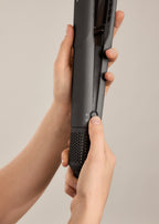 Ceramic Air Styler Dual - Alisador-secador iónico 2 en 1 para cabello húmedo o seco con revestimiento de cerámica - Grafito