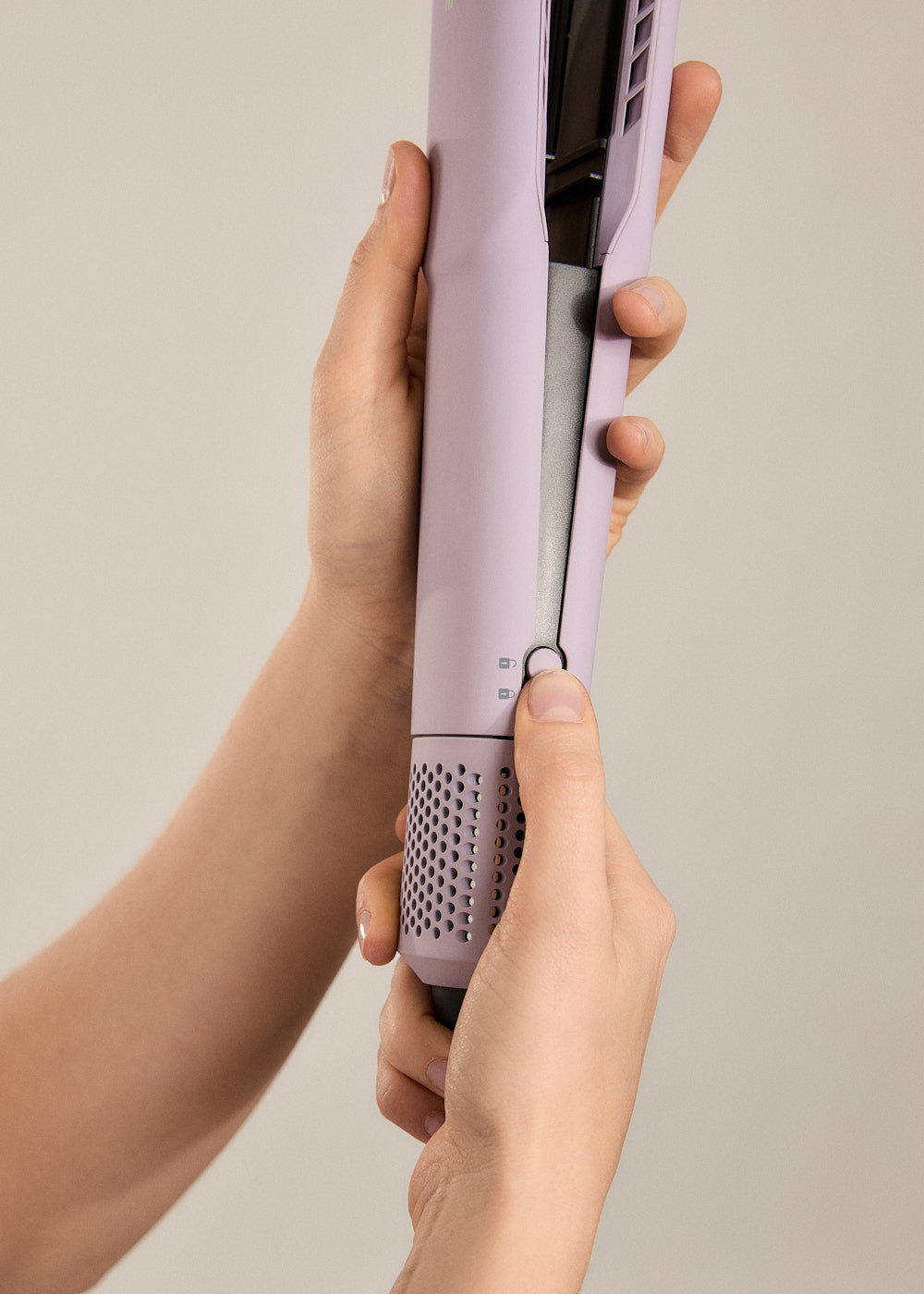Ceramic Air Styler Dual - Plancha-Secador Iónico 2 en 1 para Pelo Húmedo o Seco con Revestimiento de Cerámica - Lavanda