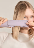 Ceramic Air Styler Dual - Plancha-Secador Iónico 2 en 1 para Pelo Húmedo o Seco con Revestimiento de Cerámica - Lavanda