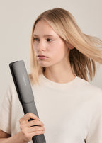 Ceramic Air Styler Dual - Alisador-secador iónico 2 en 1 para cabello húmedo o seco con revestimiento de cerámica - Grafito