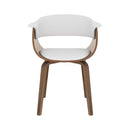 Piada - Chaise En Cuir Synthétique Blanc