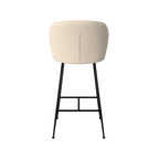 Groom - Lot De 2 Chaises Pour Îlot Central En Tissu Bouclé Beige
