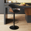 Basile black bar chair with armrests 59/81 cm