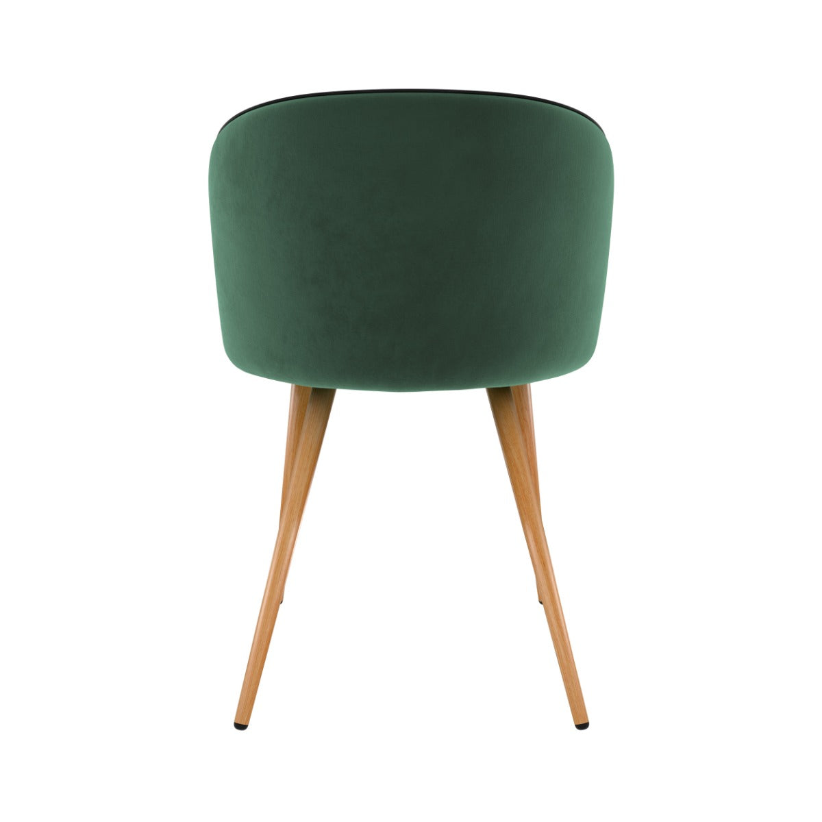 Chiara - Juego de 2 sillas de terciopelo verde