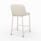 Bento - Lot De 2 Chaises Pour Ilot Central, Tissu Texturé Écru Chiné