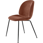 GUBI - Chaise Bbeetle - Base Noir Mat - Assise Et Dossier Tssu Dandy Rusty Red 303 - Cat. B