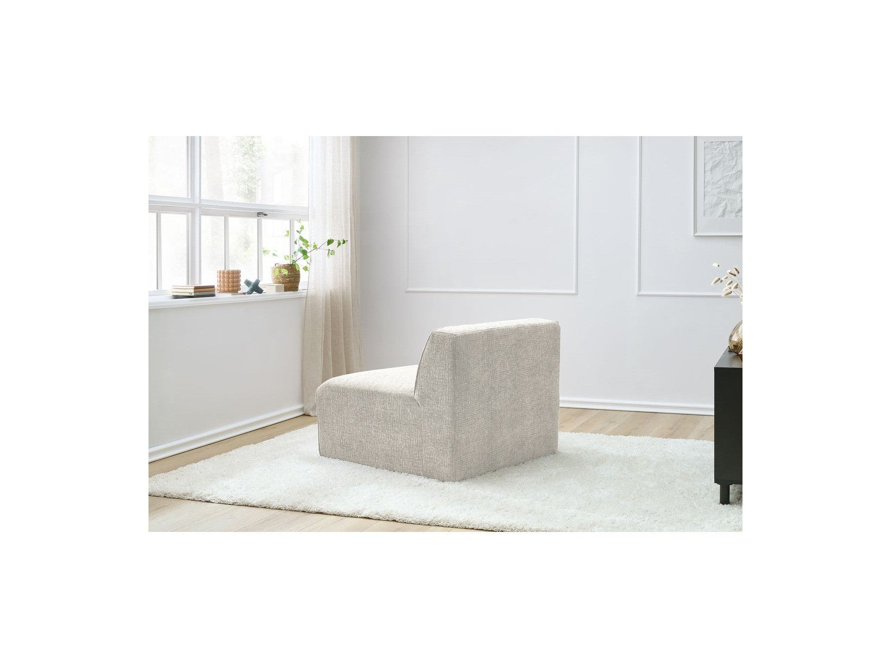 Chauffeuse 1 Place Pour Canapé Modulable - Megeve - Tissu Texturé