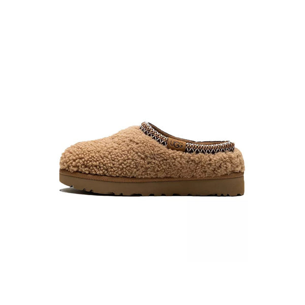 W Tasman Maxi Curly Slippers - Chestnut