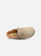 Chaussons Fourrés - Beige - Femme