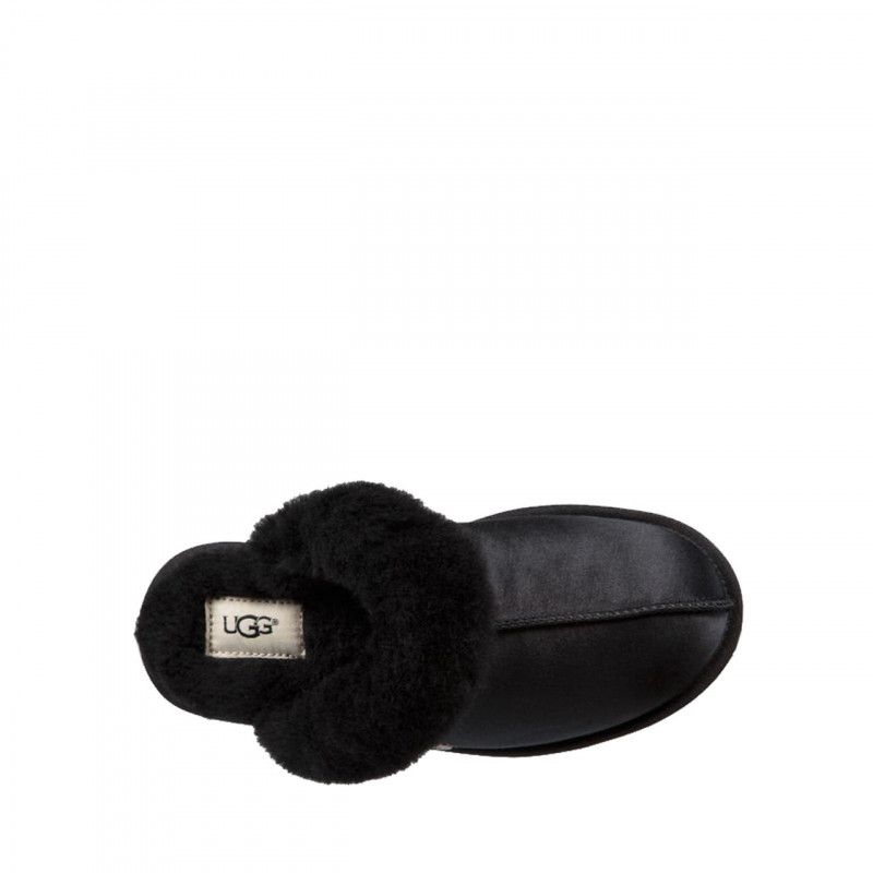 Scuffette II Satin Slippers - Black - Women