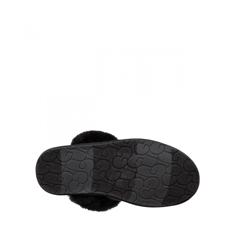 Scuffette II Satin Slippers - Black - Women