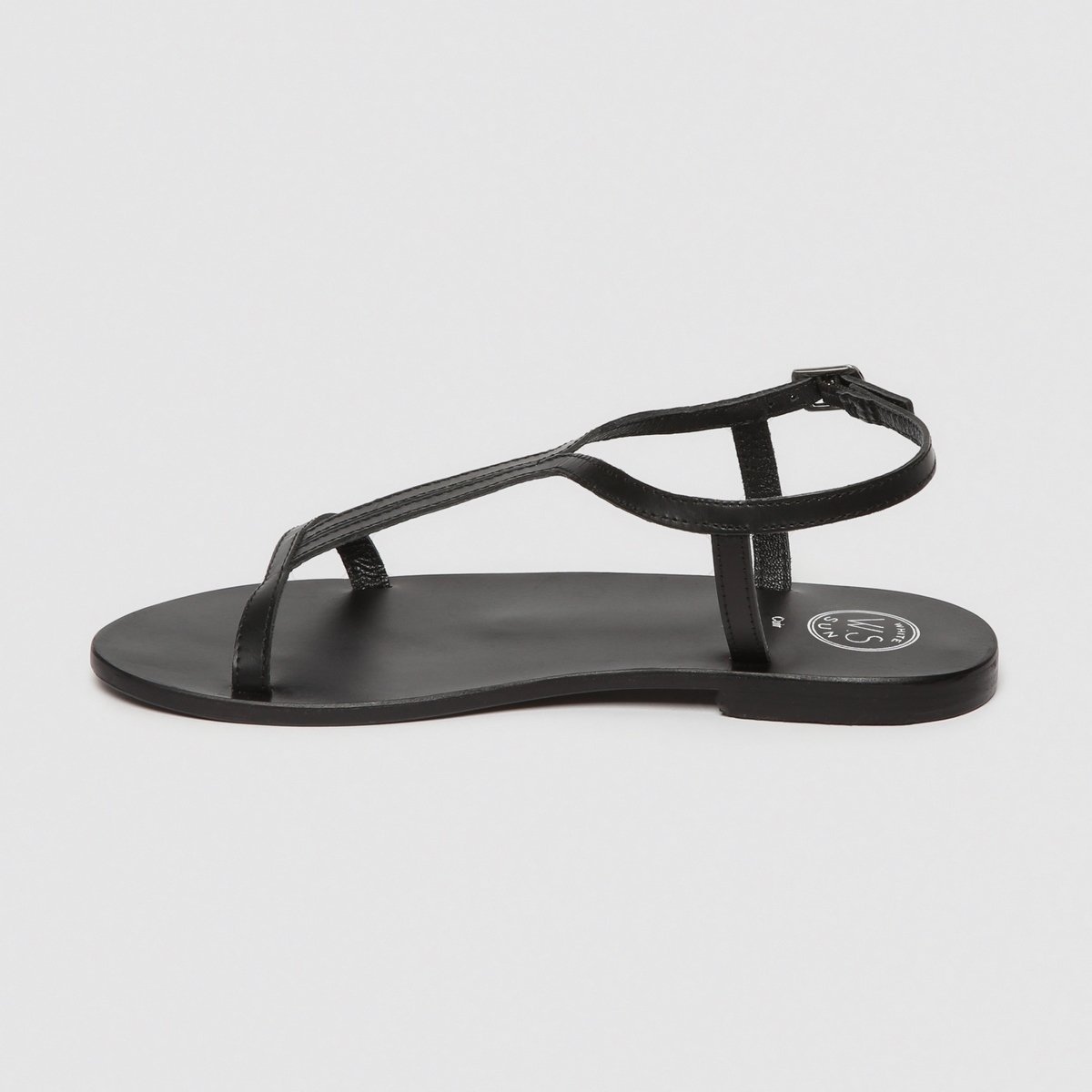 White Sun - Miramar Sandals - Black Buff - Black