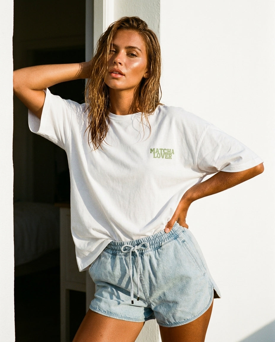 Camiseta blanca Matcha Lover