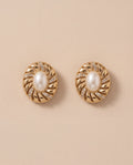Boucles D'Oreilles Golden Pearl