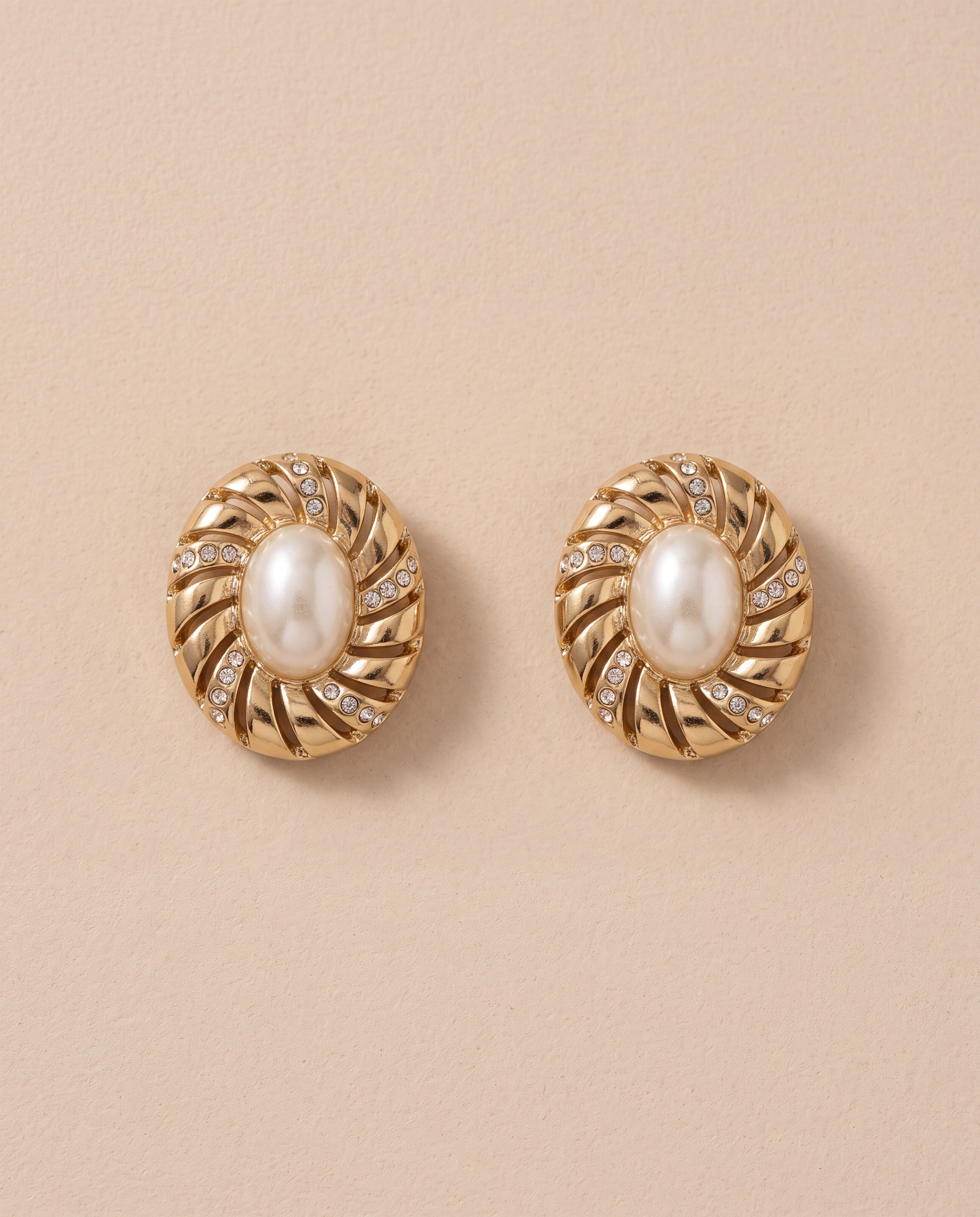 Boucles D'Oreilles Golden Pearl