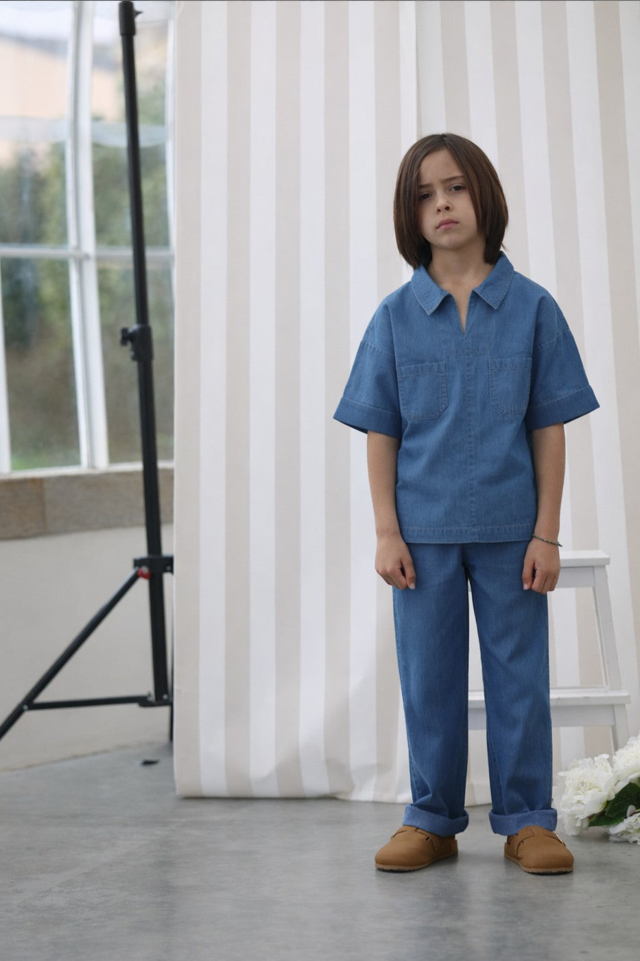 Camisa Carl Denim - Niño Niño - Azul Denim
