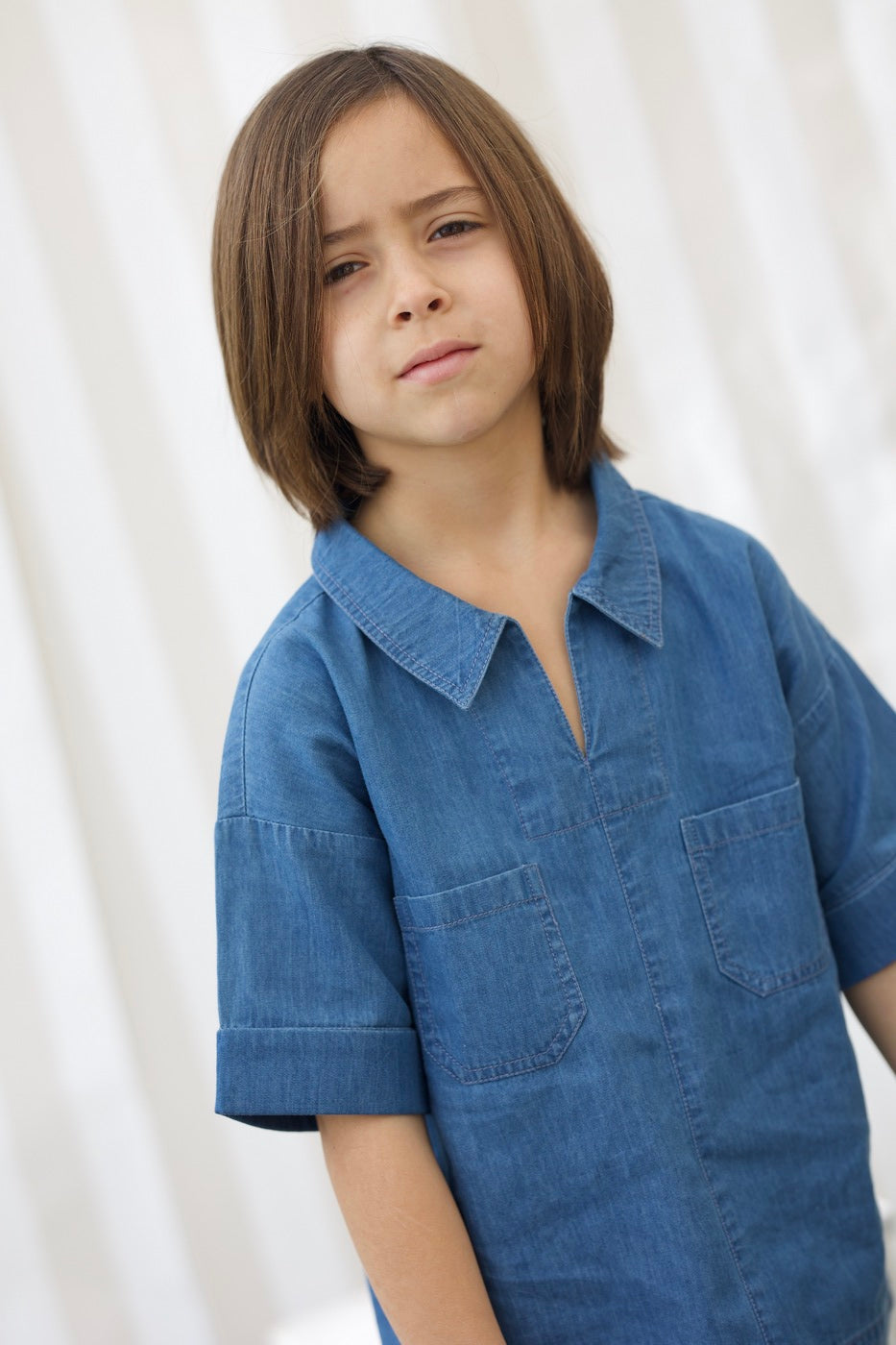 Camisa Carl Denim - Niño Niño - Azul Denim