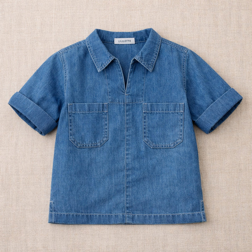 Camisa Carl Denim - Niño Niño - Azul Denim