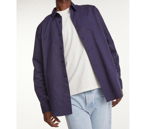 The Kooples - Navy Blue Buttoned Cotton Shirt - Men