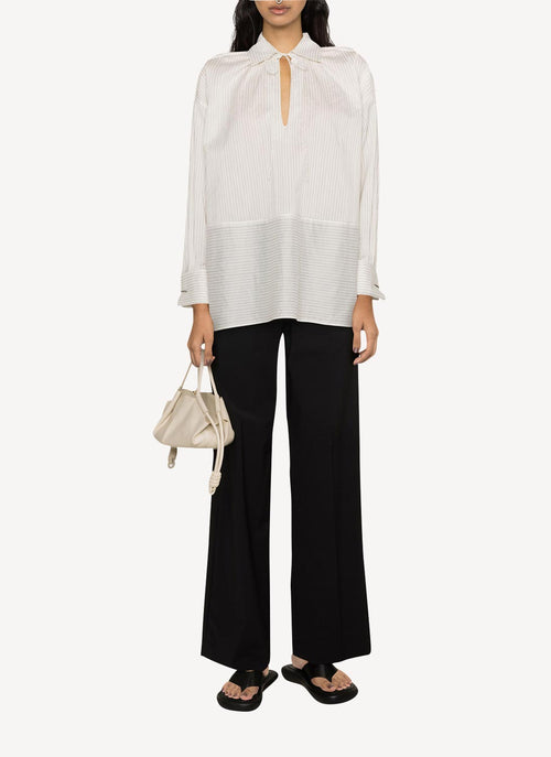 Max Mara - Chemise Rayée Saletta - Blanc - Femme