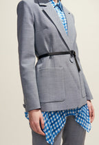 Claudie Pierlot - Chemise Sans Manche - Camomille - Bleuet