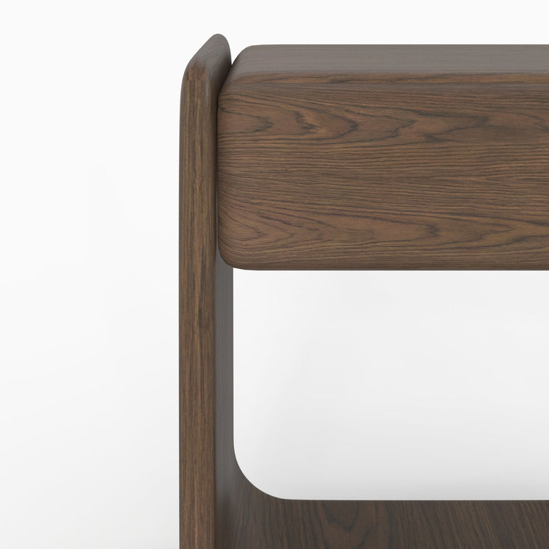 Eléa - Table De Chevet En Placage Noyer