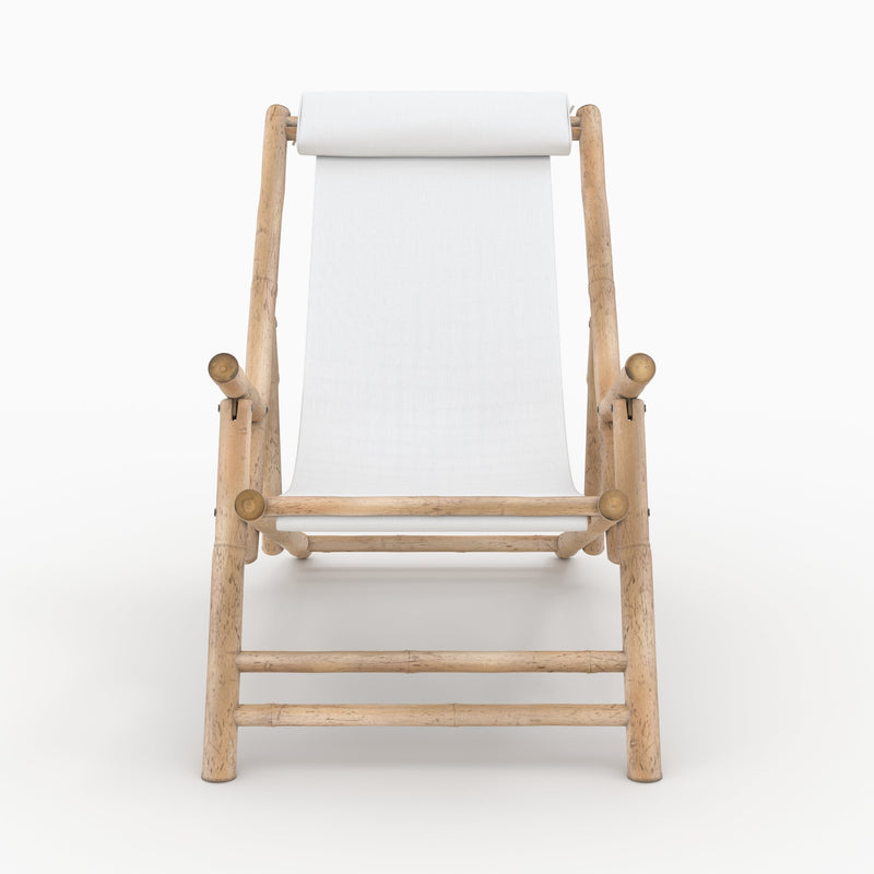 Vadella - Chilienne En Bambou Et Toile Blanche