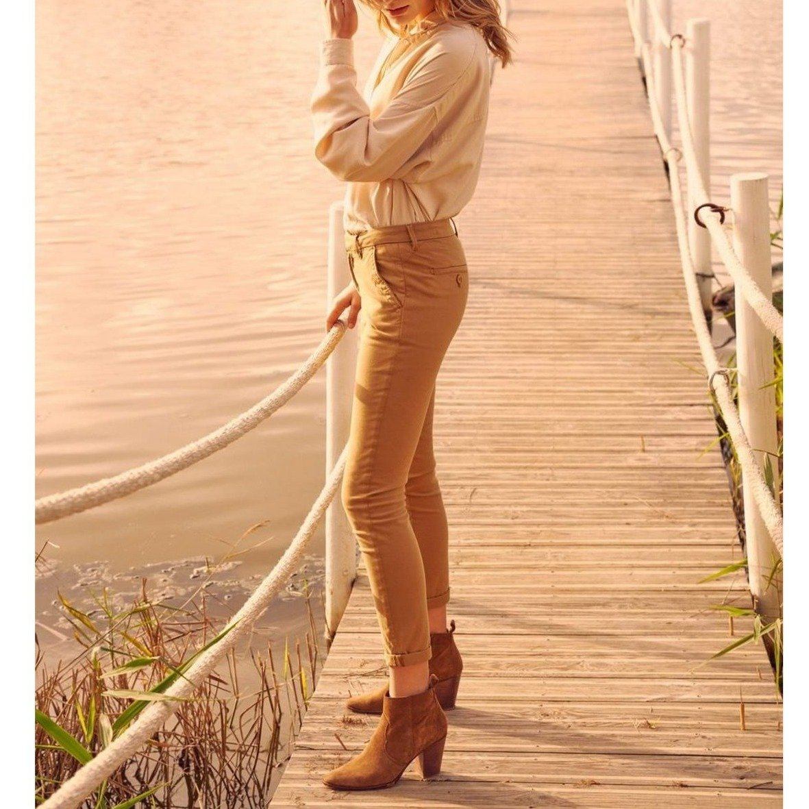 Sandy 2 Basic Chino Pants - Bronze Mist