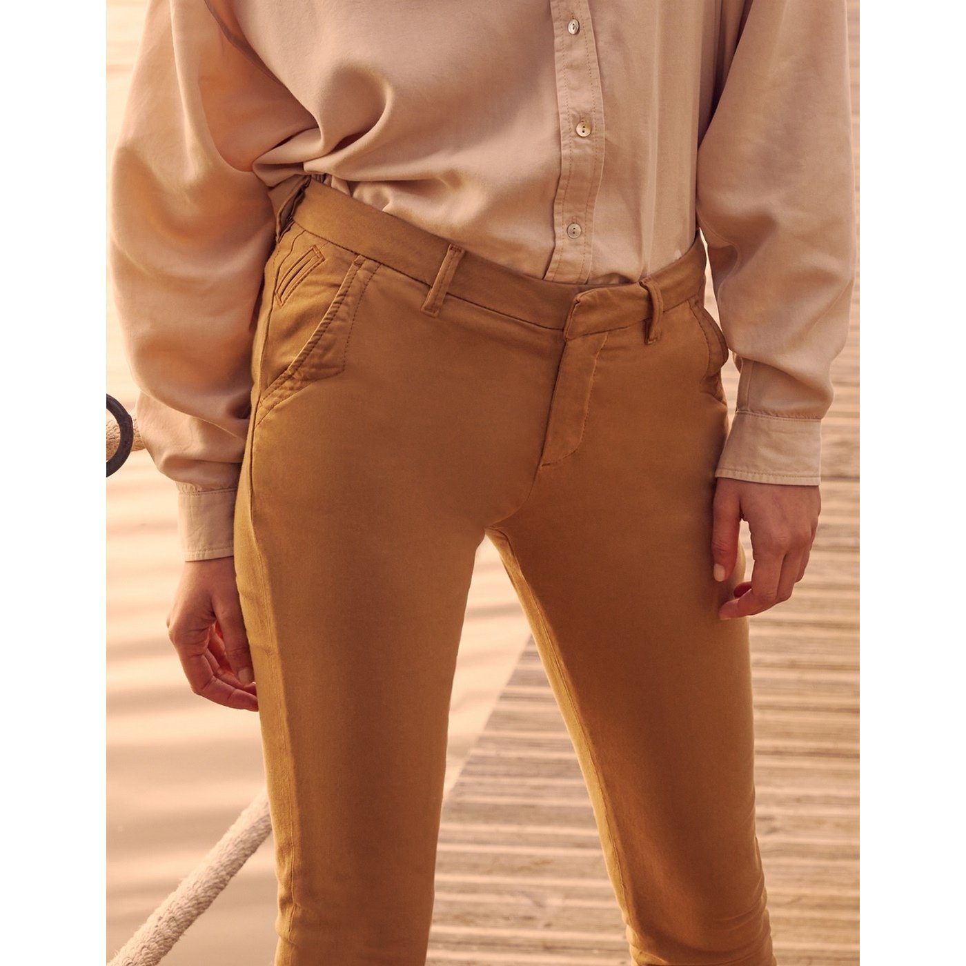Sandy 2 Basic Chino Pants - Bronze Mist