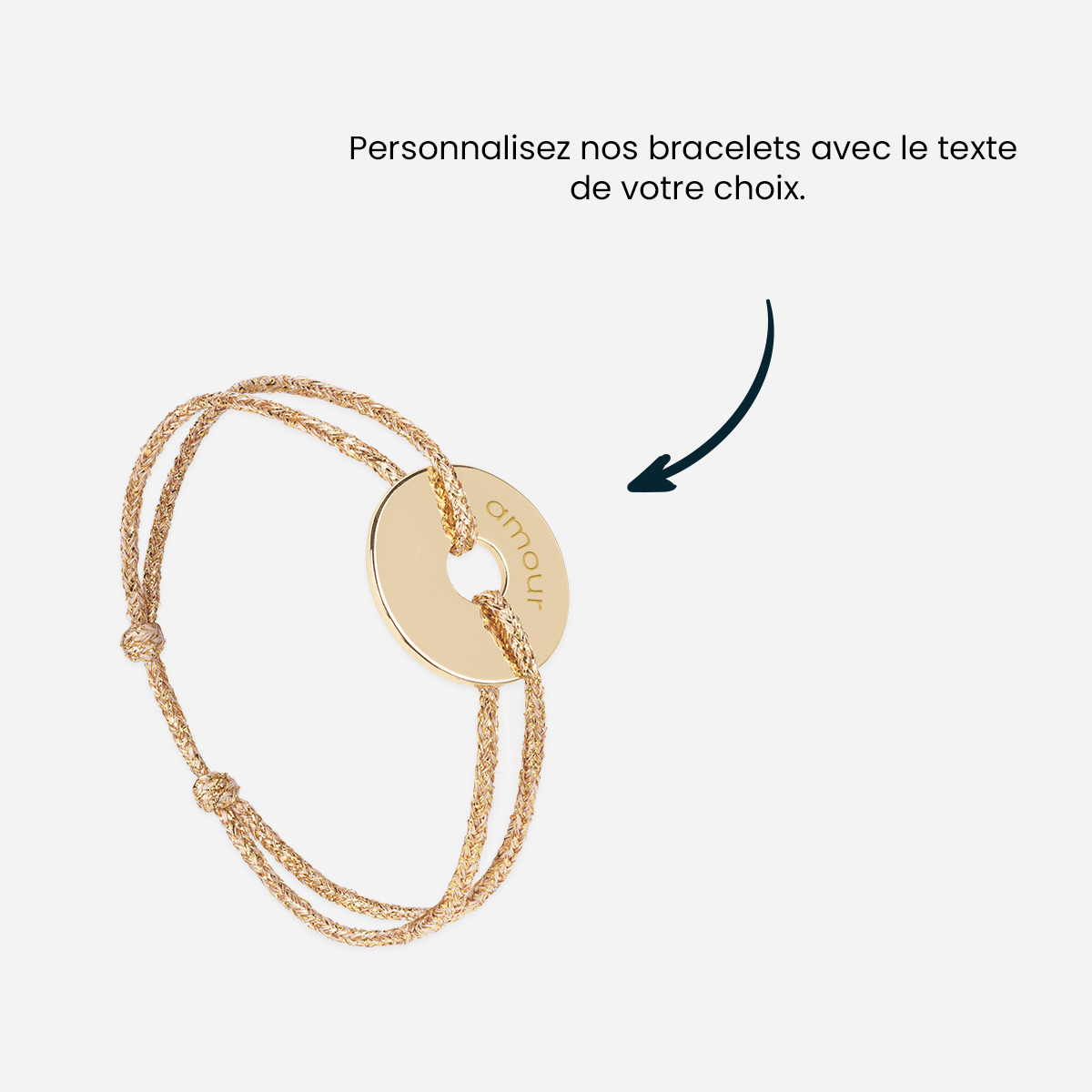 Bordée Bracelet - Glittering Black Gold