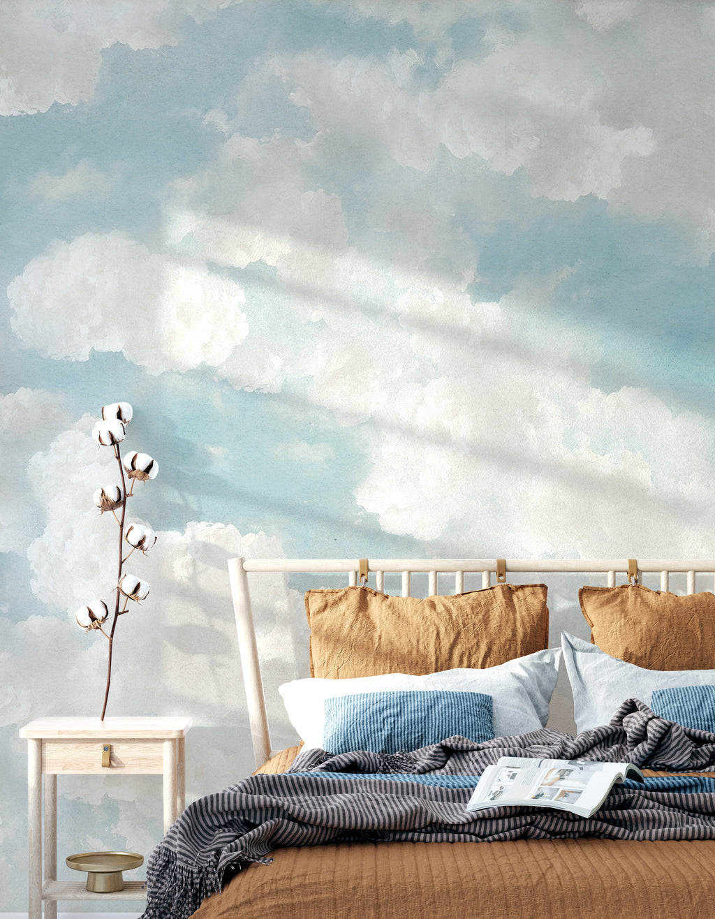 Fresque Ciel Romantique - Bleu Céruléen