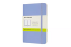 Carnet Classique Pocket 9X14 - Pages Blanches - Bleu Hortensia