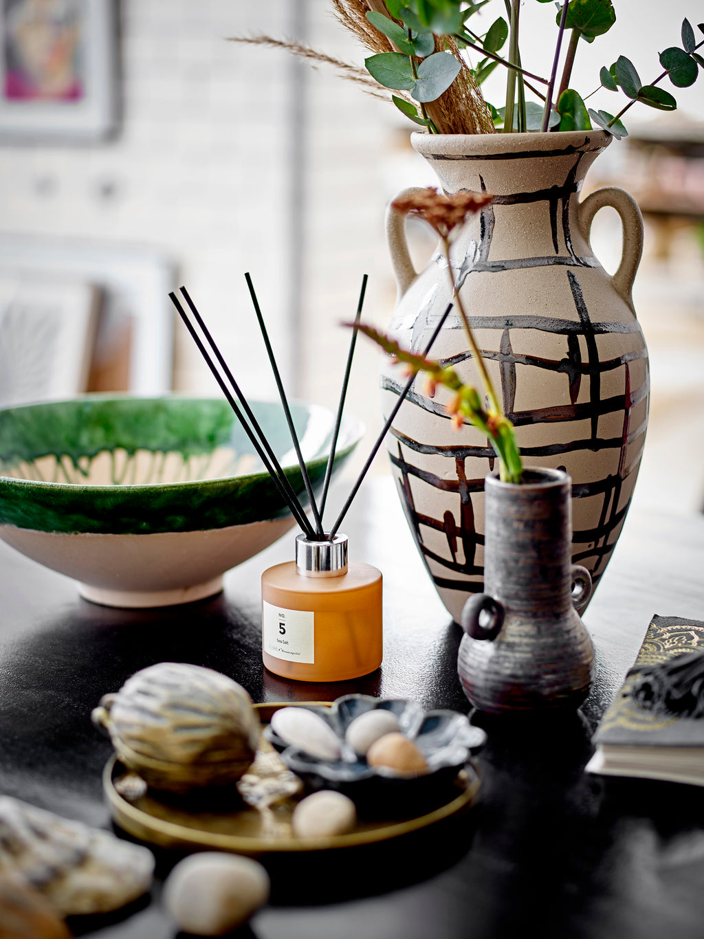 Moez - Bowl - Green - Stoneware