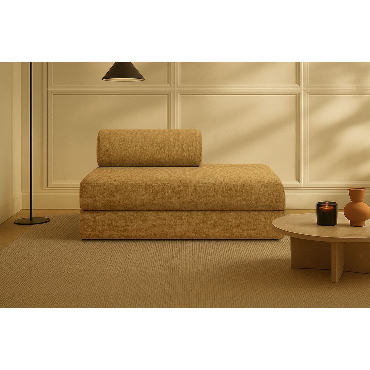 Coco Straight Sofa - 2-Seater - Tweed