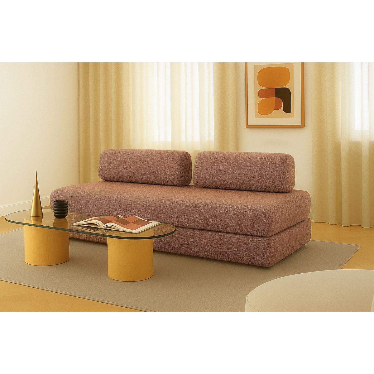 Sofá Recto Coco - 3 Plazas - Tweed