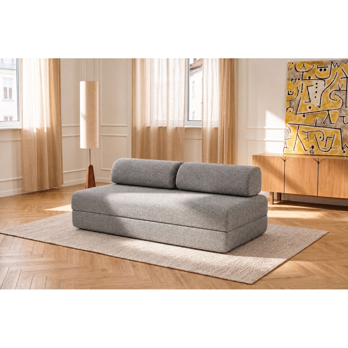 Sofá Recto Coco - 3 Plazas - Tweed