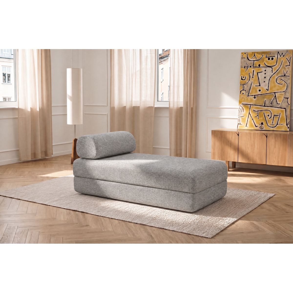 Méridienne Coco - 3 Places - Tweed