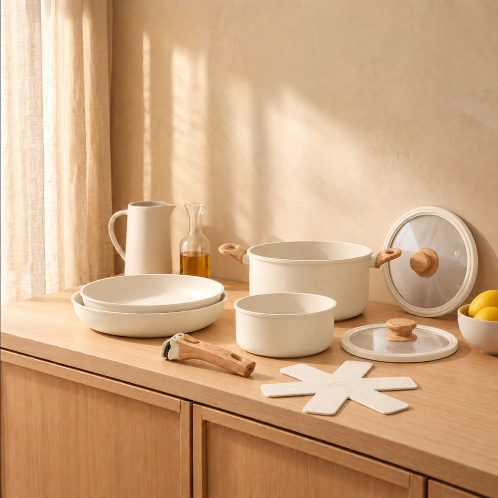 Colorama - 8-Piece Set with Detachable Handle + Stackable