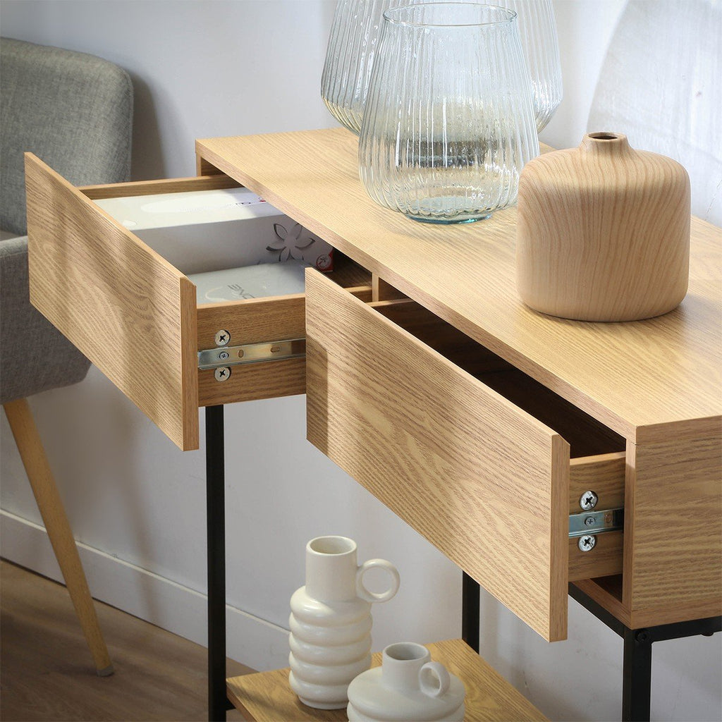 Tessa - 2-Drawer Console Table - Wood