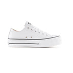 Platform Leather Ox Sneakers - White